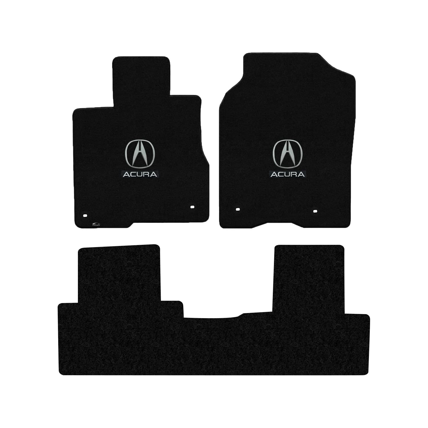 Premium Custom-Fit Carpeted Floor Mats for Acura RDX 2015-2018 - 3-Piece Luxury Car Floor Liners Set in Charcoal (Fits Models with Rear A/C) | Perfect for All-Weather Protection & Enhanced Interior Style