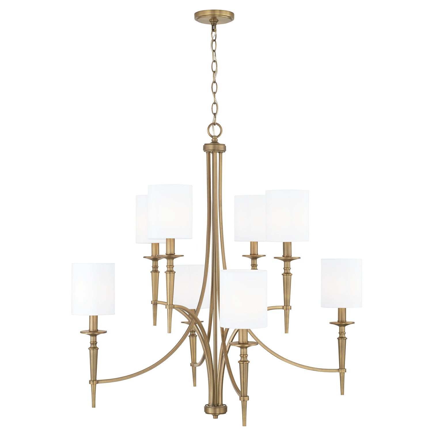 Capital Lighting Eight Light Chandelier - Elegant Crystal Ceiling Fixture for Dining Room, Living Room & Bedroom | Modern Home Decor Lighting Solution