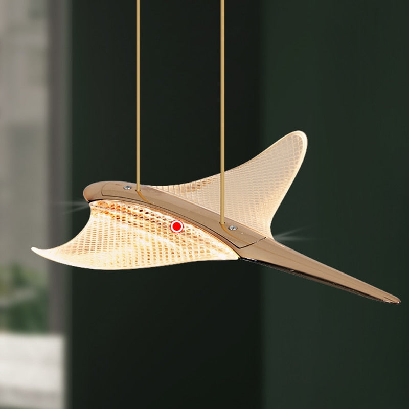 Seagull Hanging Light Staircase Chandelier - Modern LED Pendant Lighting for Home & Office | Perfect for Stairwells, Entryways, and Dining Areas