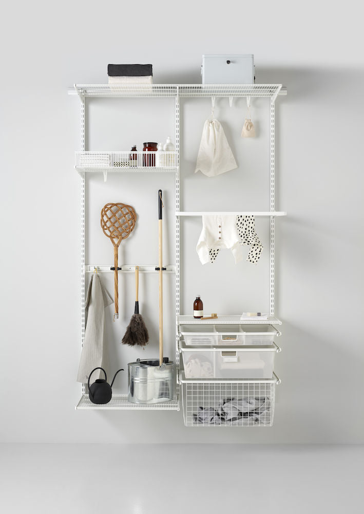 Elfa Laundry Bundle 3-Piece Set - Premium Laundry Storage Solution for Closet & Utility Room Organization - Save Space & Maximize Efficiency