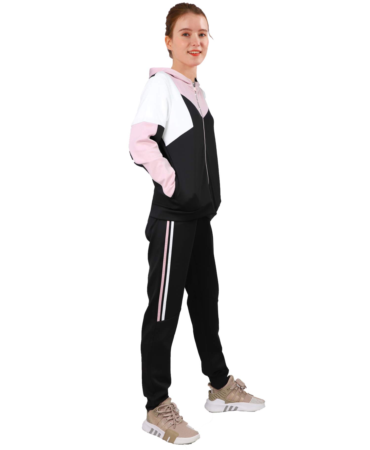 Women's Casual 2-Piece Track Suit Set - Comfortable Sweatsuit for Running, Yoga & Lounge Wear | Athletic Outfit for Gym & Everyday Fashion