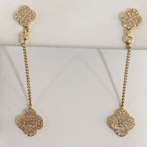 14K Yellow Gold Diamond Stud Earrings for Women - Elegant & Timeless Jewelry Gift for Birthday, Anniversary, Wedding & Special Occasions