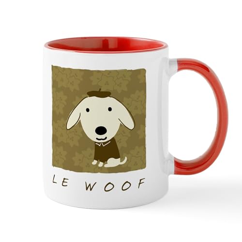 White/Red Inside - Le Woof Mug