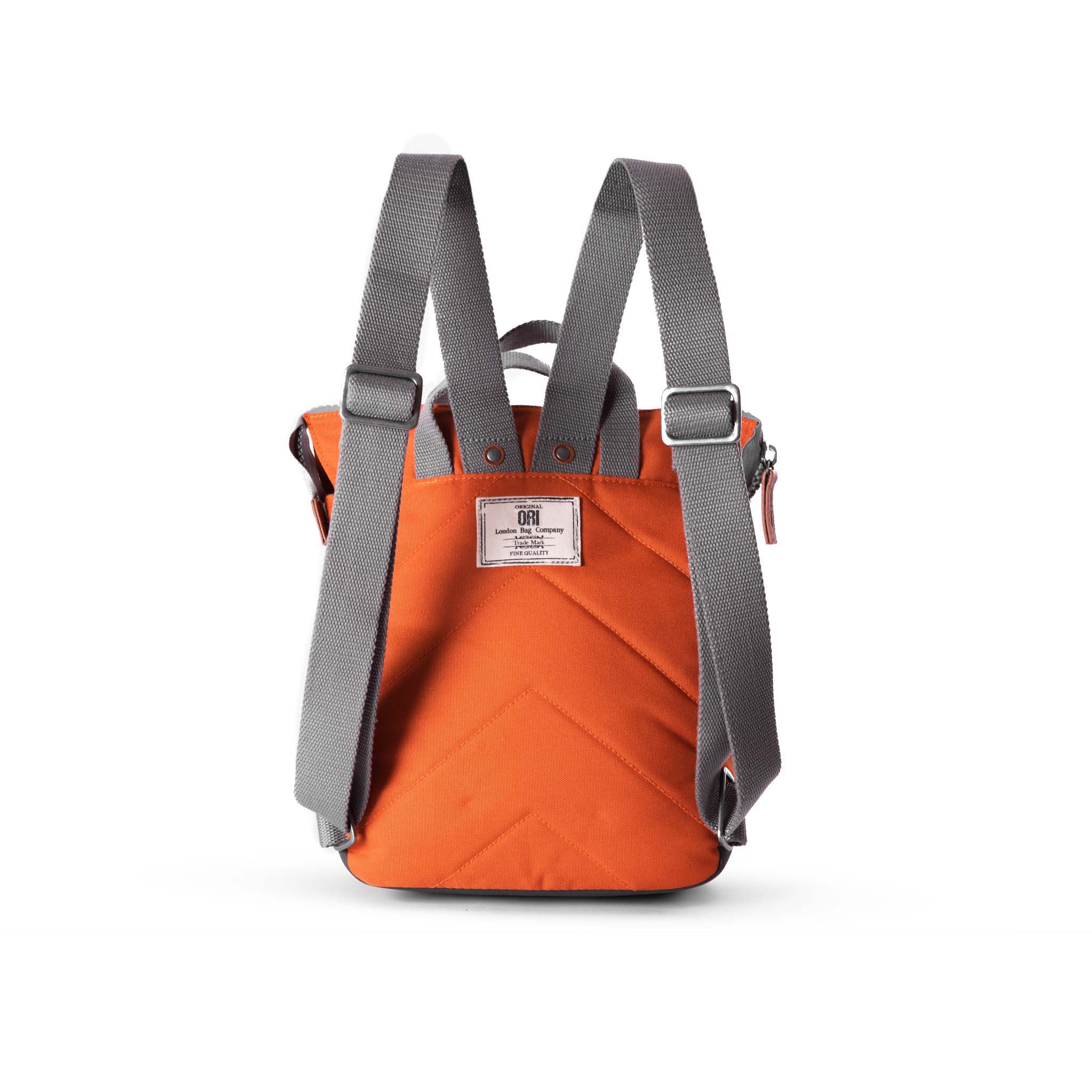 Bantry B Atomic Orange Recycled Canvas Backpack - Eco-Friendly Durable Travel & School Bag for Men & Women - Perfect for Hiking, Commuting & Daily Use