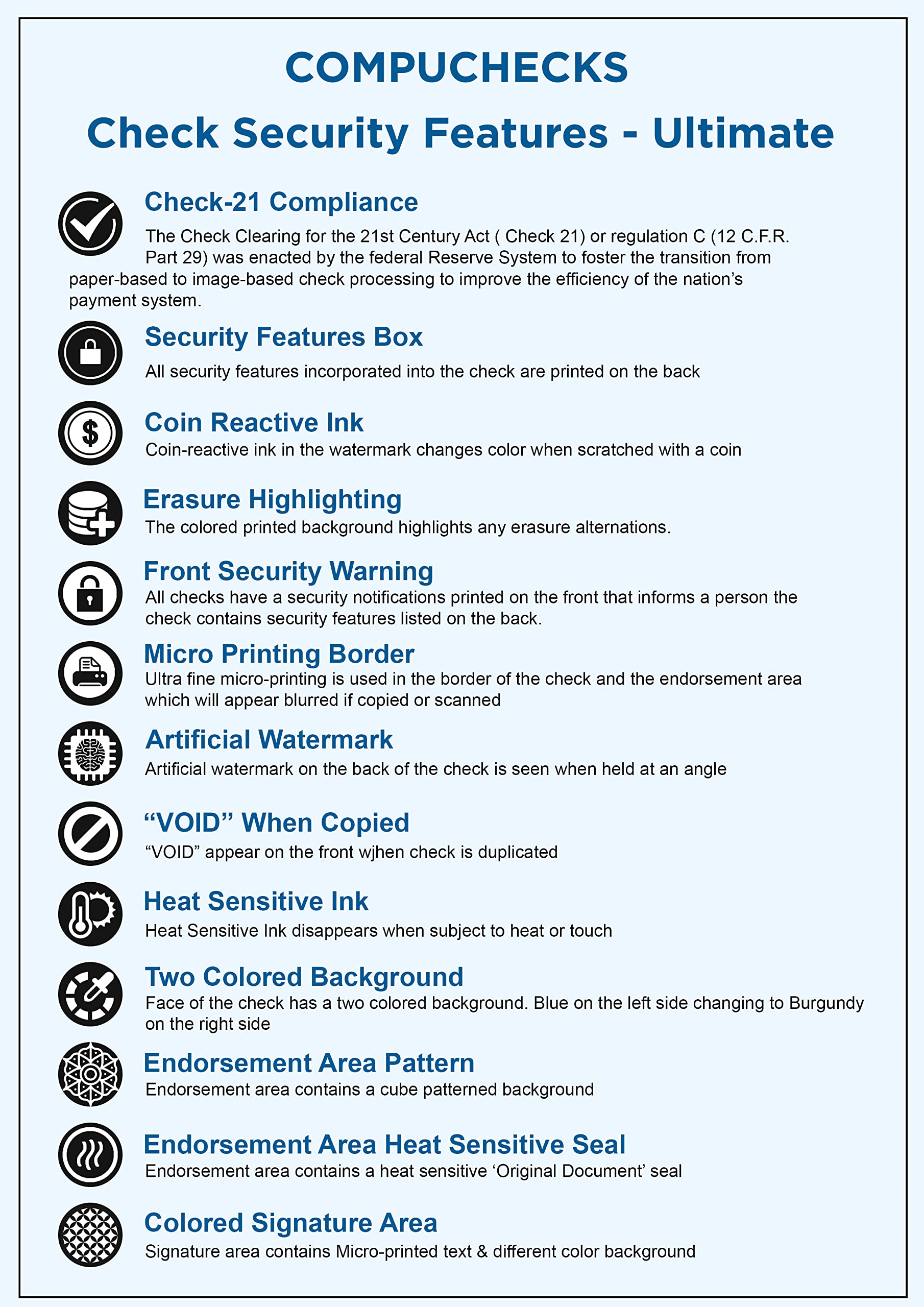 2000 High Security Blank Check Stock Paper - #70 Business Weight - Print Checks Easily & Securely from Computer - Purple Mazed Design | Perfect for Small Business Banking & Personal Check Printing