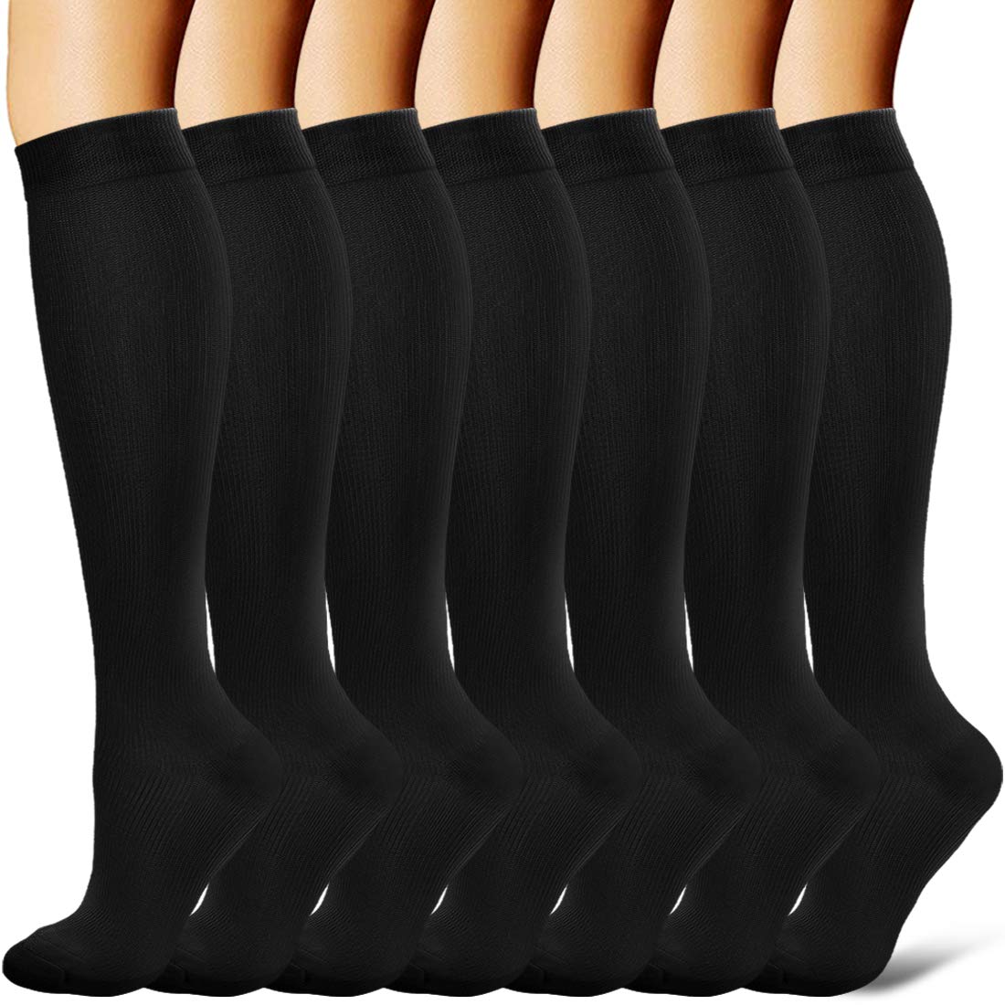 Best Compression Socks for Women & Men - Improve Blood Circulation & Leg Support - Ideal for Running, Nursing, Travel & Everyday Wear