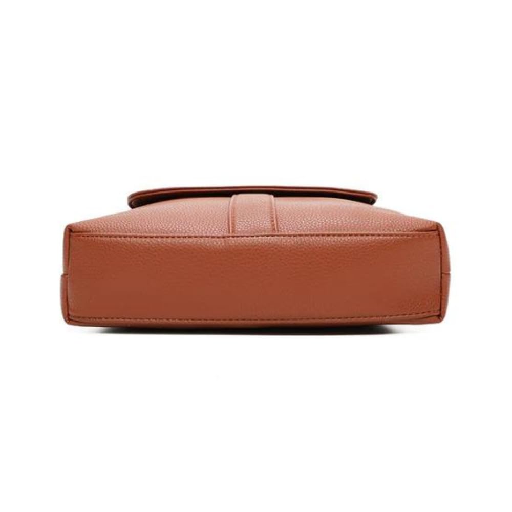 Stylish Women's Double Front Zip PU Leather Handbag - Fashionable School Shoulder Bag & Crossbody Purse for Daily Use, Work, and Travel
