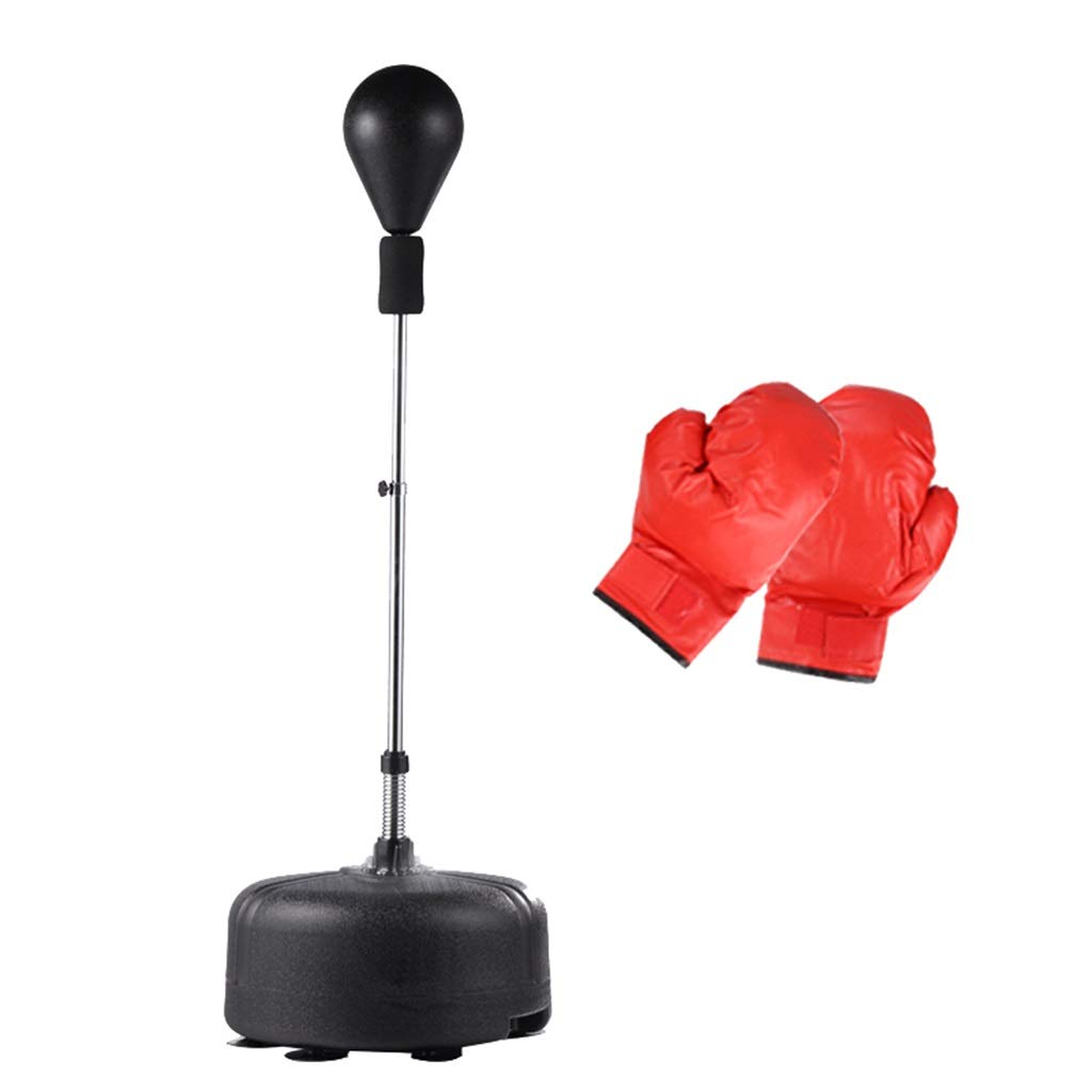 Professional Boxing Speed Ball & Training Sandbag for Taekwondo, Reaction Target, Venting Decompression - Adjustable Height 120-160cm (Black) - Perfect for Home Gym, Martial Arts Training & Stress Relief