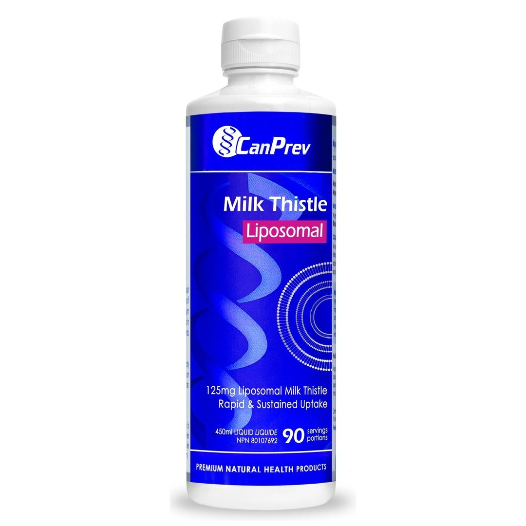 Canprev Liposomal Milk Thistle Extract (Coconut Caramel Flavor) 450ml - Liver Support Supplement for Detox & Antioxidant Protection - Perfect for Daily Wellness & Post-Party Recovery