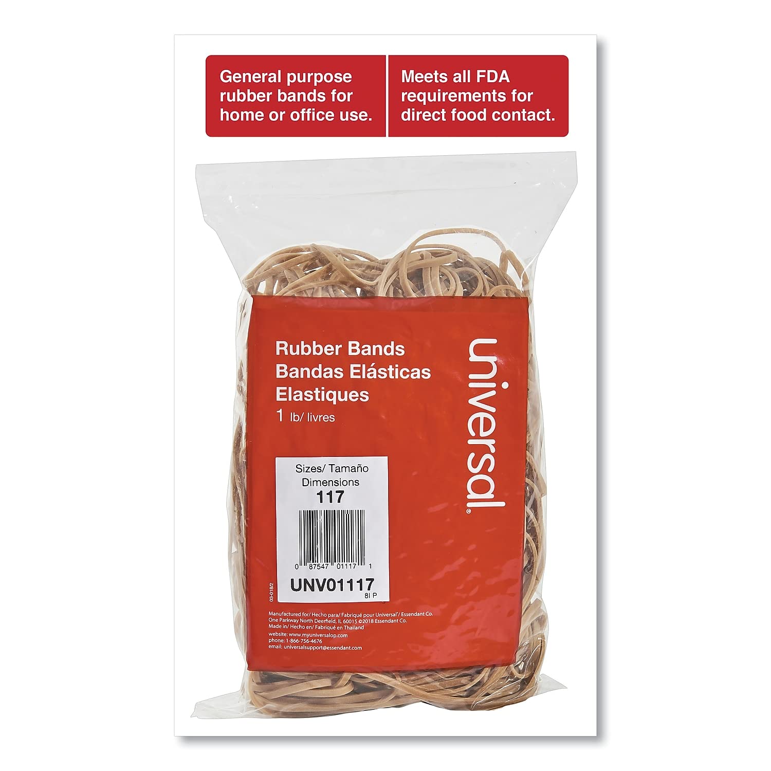 Premium Universal Rubber Bands for Office, School & Home Use - Strong Elastic Bands for Organizing, Bundling & DIY Projects