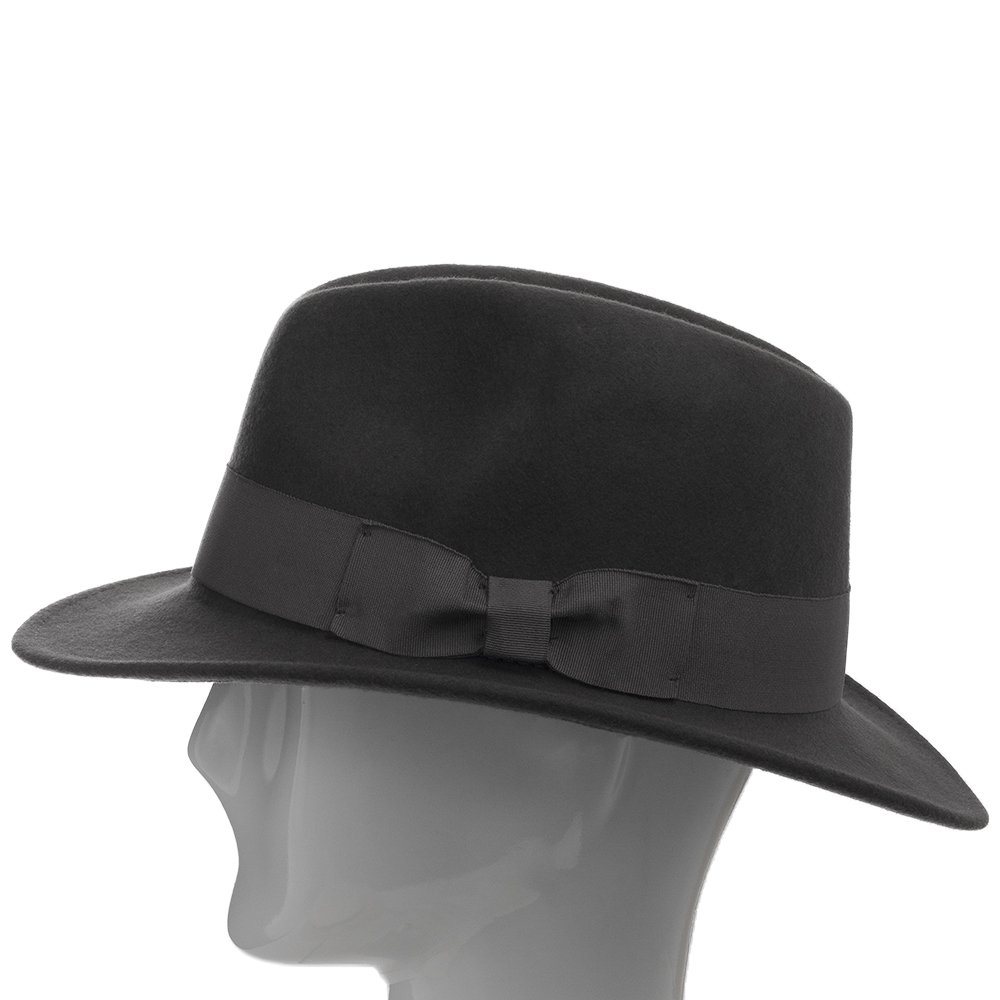 Drover Classic Crushable Wool Felt Outback Fedora Hat - Water Repellent & Durable for Outdoor Adventures, Hiking, and Travel