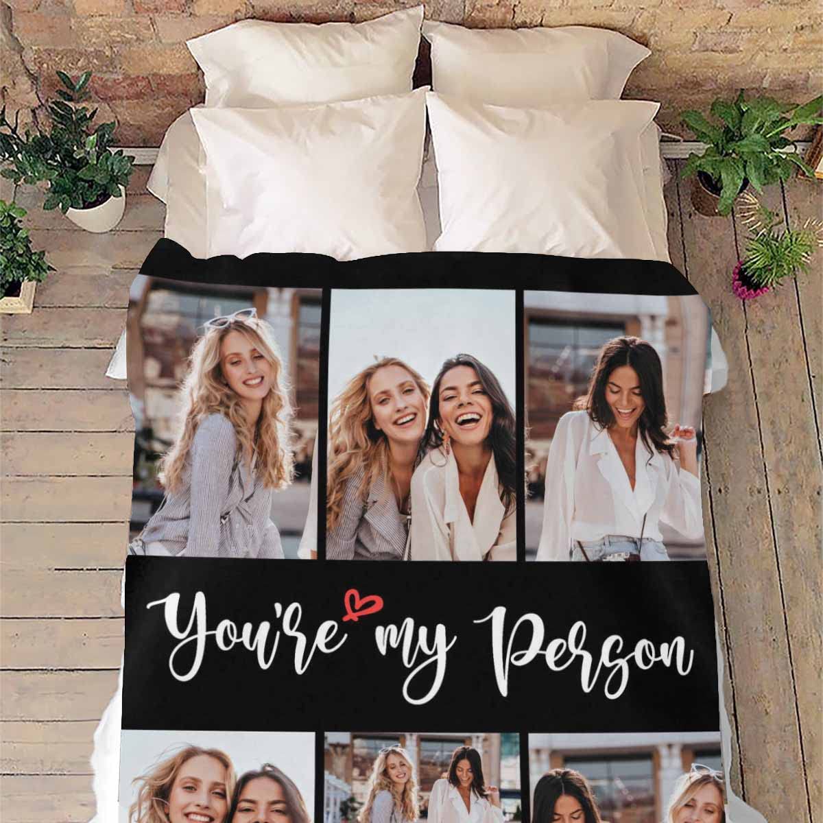 MyPupSocks Personalized Blanket - Best Friend Birthday Gift for Women, Long Distance Friendship Throw Blanket for Her, Sister & BFF (40x50 inches) - Cozy Gift for Christmas, Anniversary & Home Decor