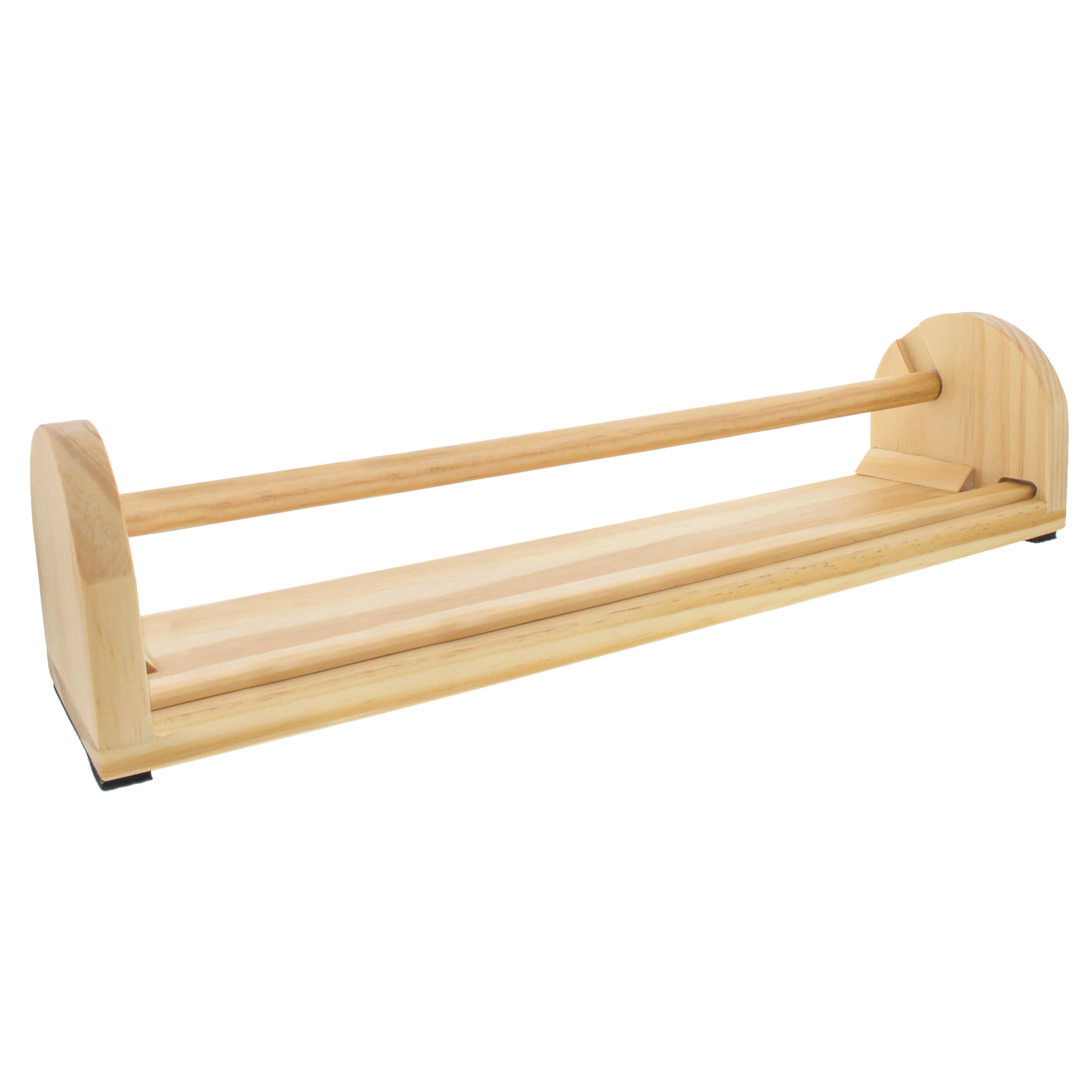 12 Inch Wooden Tabletop Paper Holder & Dispenser - Organizer for Napkins, Towels, and Wrapping Paper - Perfect for Kitchen, Office, and Restaurant Use