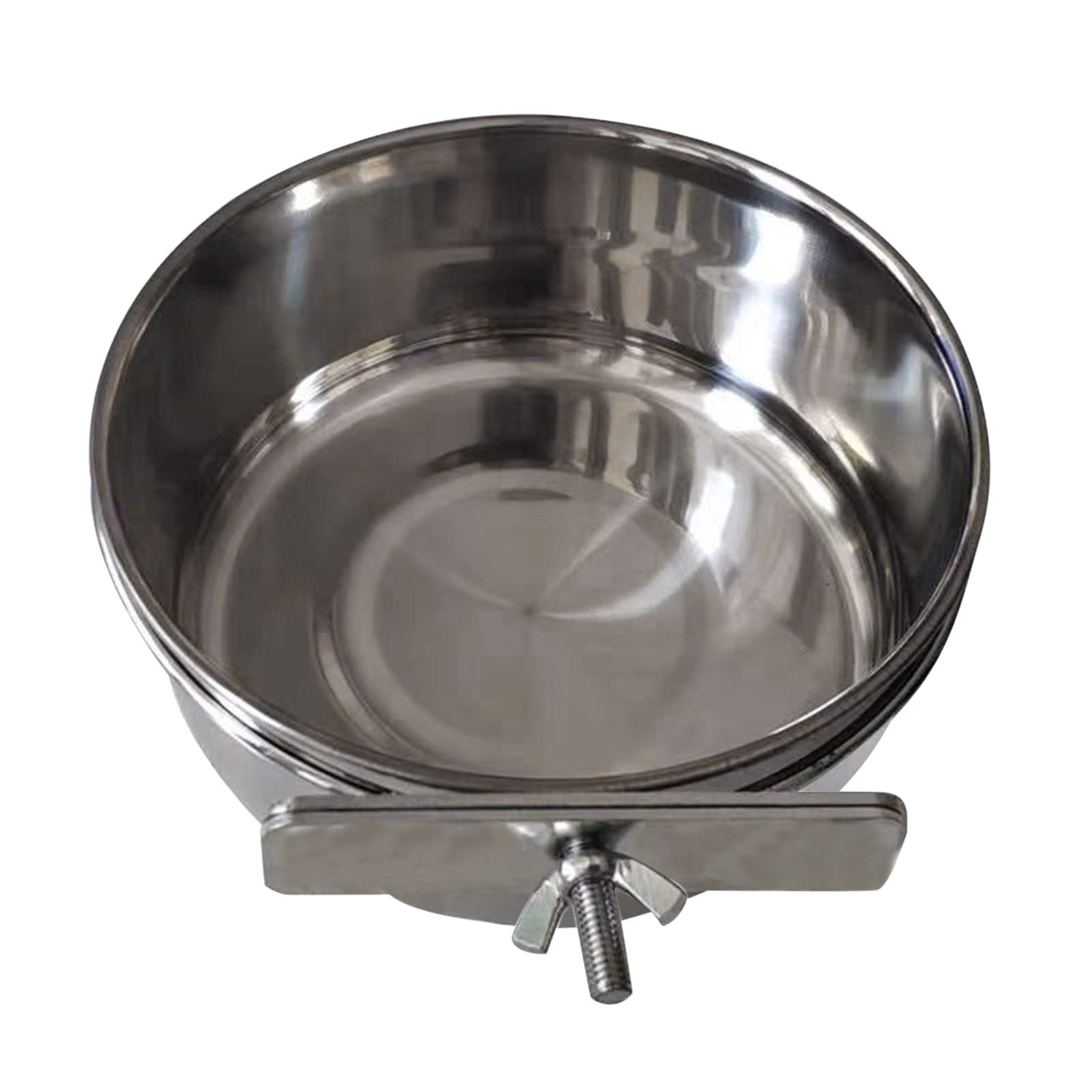Stainless Steel African Hanging Bird Bowl for Cockatiels & Parrots - Durable Pet Feeder for Home & Outdoor Use