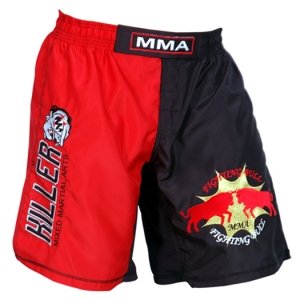 Woldorf MMA Shorts - Polyester 2-Tone Fabric with Embroidered Logo - Size S - Grappling, Kickboxing & Muay Thai Training Shorts | Perfect for MMA Fighters, Martial Arts Training & Combat Sports