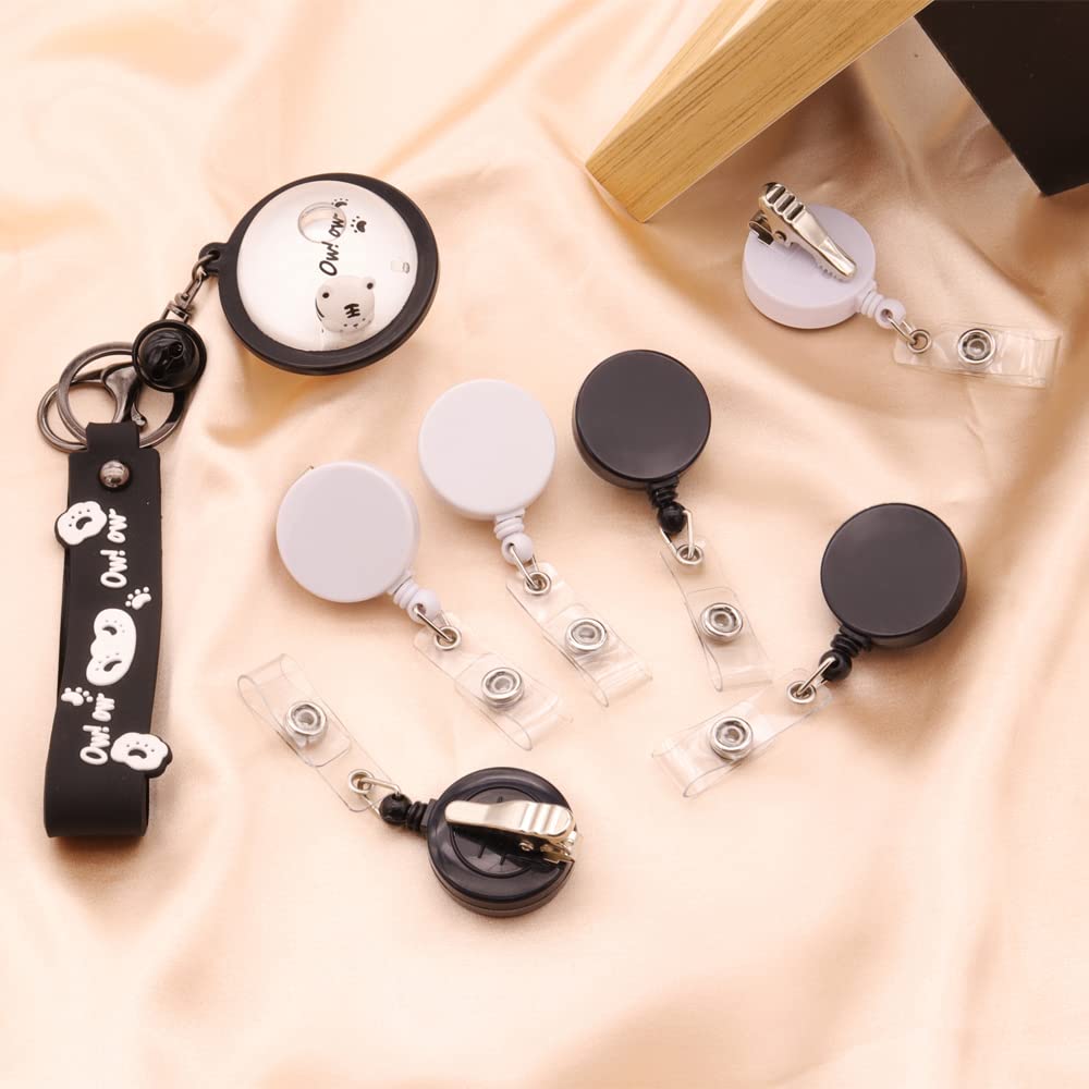 60 Pack Retractable Badge Reels with Alligator Clip - Durable ID Badge Holders for Students, Teachers, Nurses & Office Professionals - Perfect for Schools, Hospitals, Conferences & Workplace Security