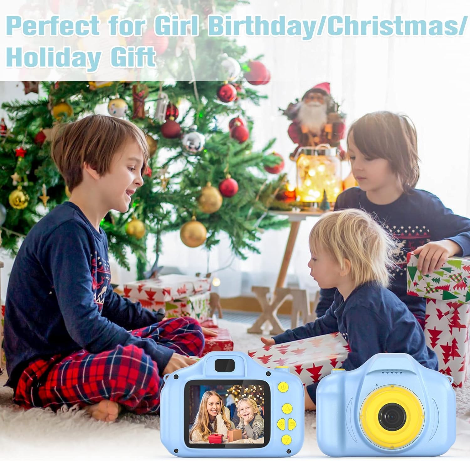 **Best Kids Digital Camera for 3-10 Year Old Boys & Girls - 1080P HD 2-Inch Screen, 32GB SD Card Included - Perfect Birthday Gift & Travel Toy for Toddlers (Blue)**