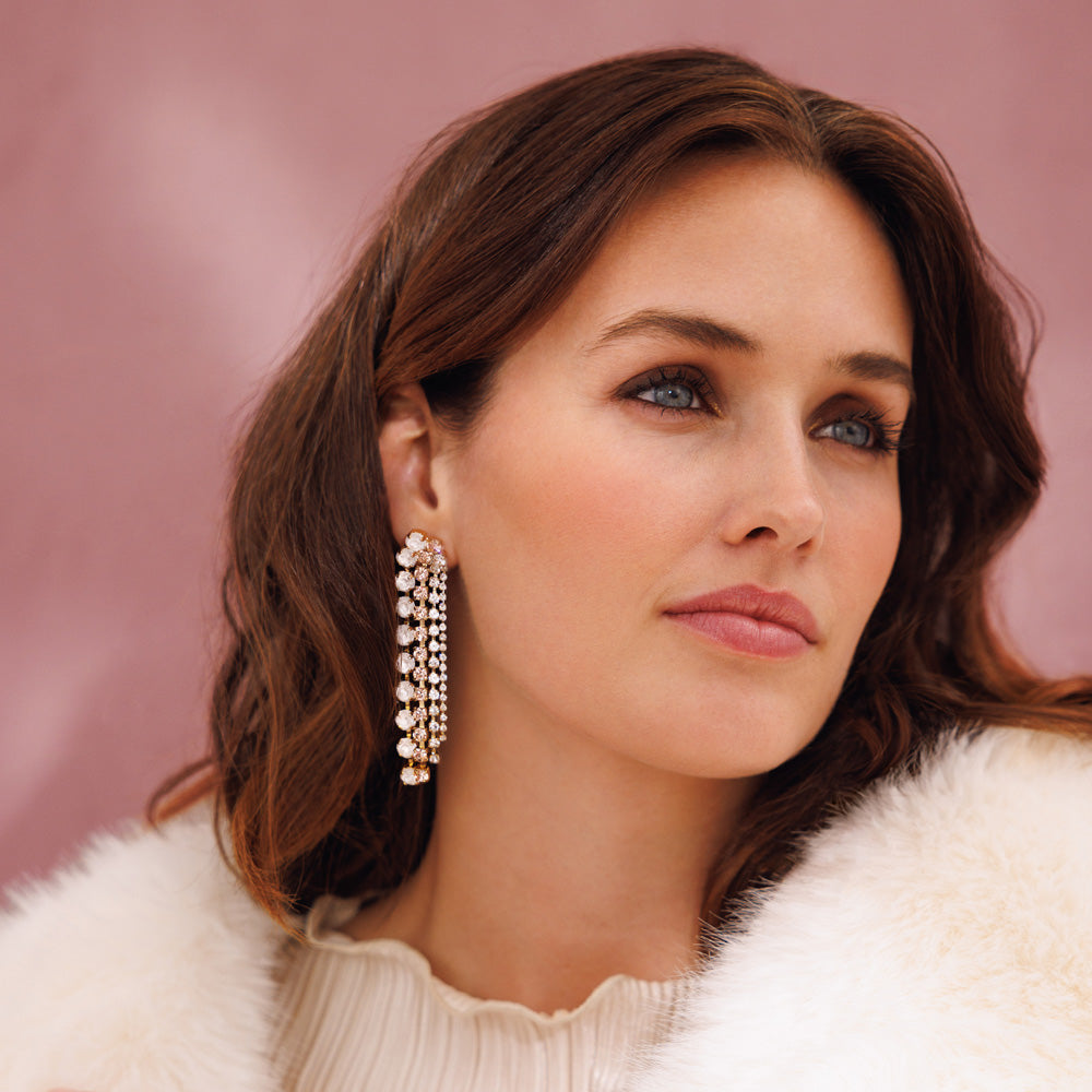 Camilia Elegant Pearl Drop Earrings - Electric White & Silver Combo for Women | Perfect for Weddings, Parties & Special Occasions