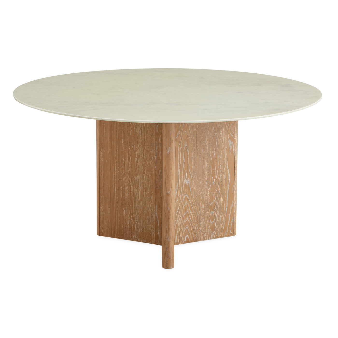 Modern Brussels Y Base Dining Table - Solid Wood Kitchen Table for 4-6 People - Perfect for Small Spaces, Apartments & Cozy Dining Rooms