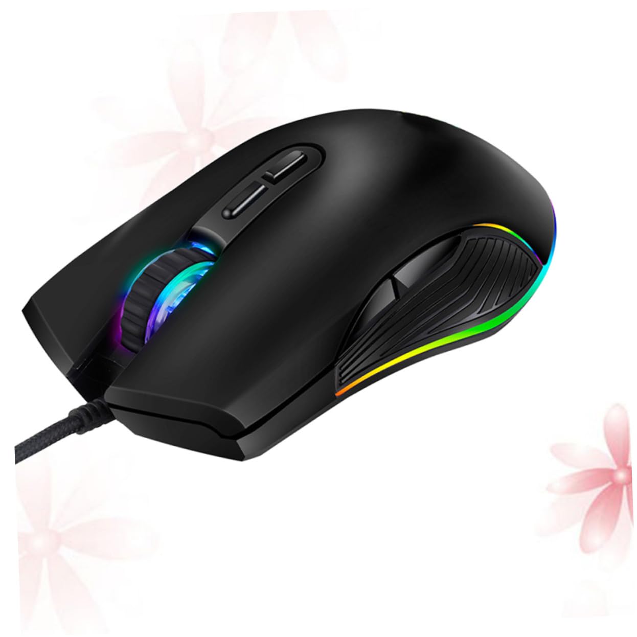 Gadpiparty RGB Backlit 7-Button Wired Gaming Mouse - 4 Adjustable DPI Settings, Ergonomic Design for PC & Laptop Gaming - Perfect for FPS, MOBA & MMO Games (Random Color)