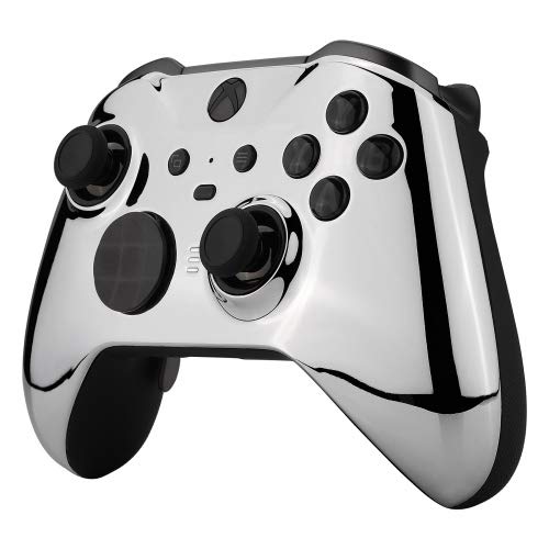Modded Zone Custom Xbox ONE Elite Series 2 Controller with 3.5mm Jack - Premium Gaming Controller for FPS, Battle Royale & Competitive Shooters (Multiple Designs) - Perfect for Esports, Streaming & Pro Gamers (Chrome Silver)
