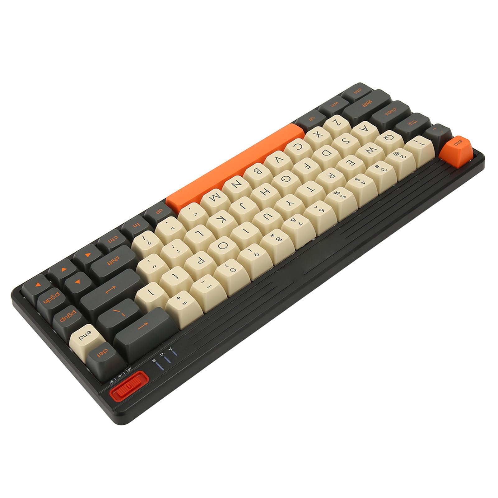 Plyisty Hot Swappable Mechanical Keyboard - RGB Backlit, USB Wired & 2.4G/5.0 Wireless, Compatible with Windows & Mac - Perfect for Gaming, Office Work & Typing