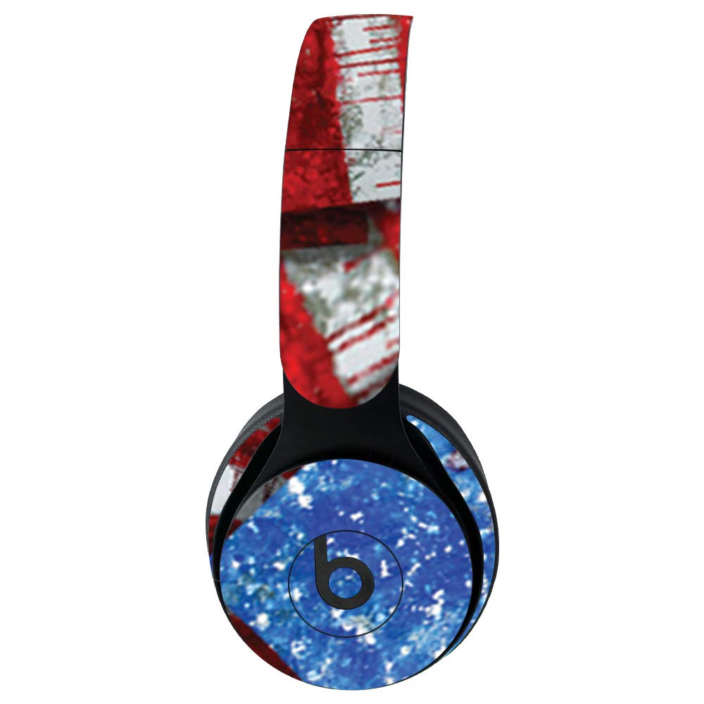 MightySkins Protective Vinyl Decal Wrap Cover for Beats Solo Pro Wireless Headphones - Flag Drips Design | Durable, Customizable Skin | Easy to Apply & Remove | Made in USA | Perfect for Travel, Gym & Daily Use