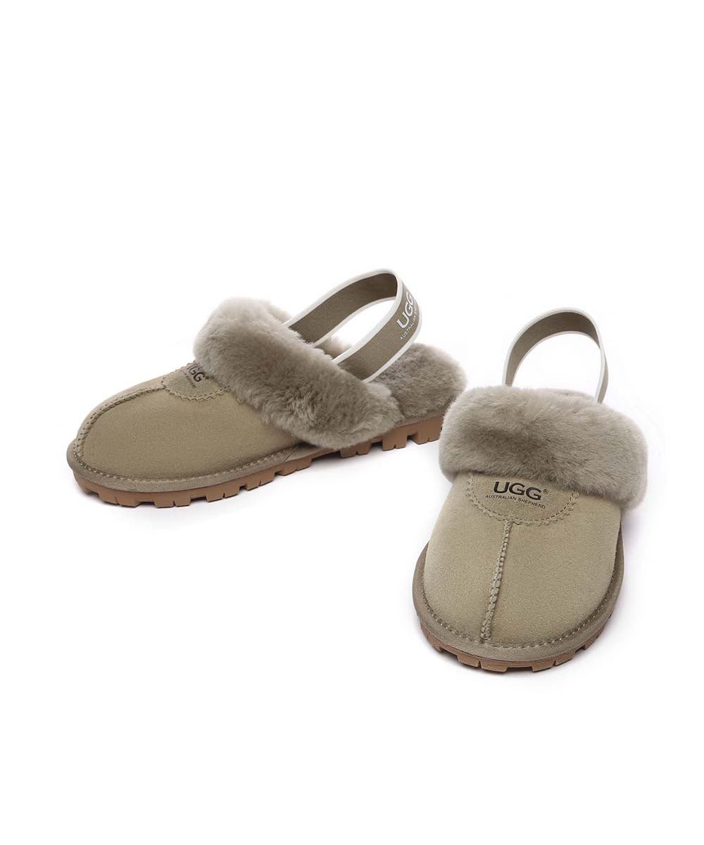 Women's UGG Banded Scuff Slippers - Cozy Indoor/Outdoor House Shoes for Winter Comfort - Perfect for Lounging at Home, Running Errands & Travel