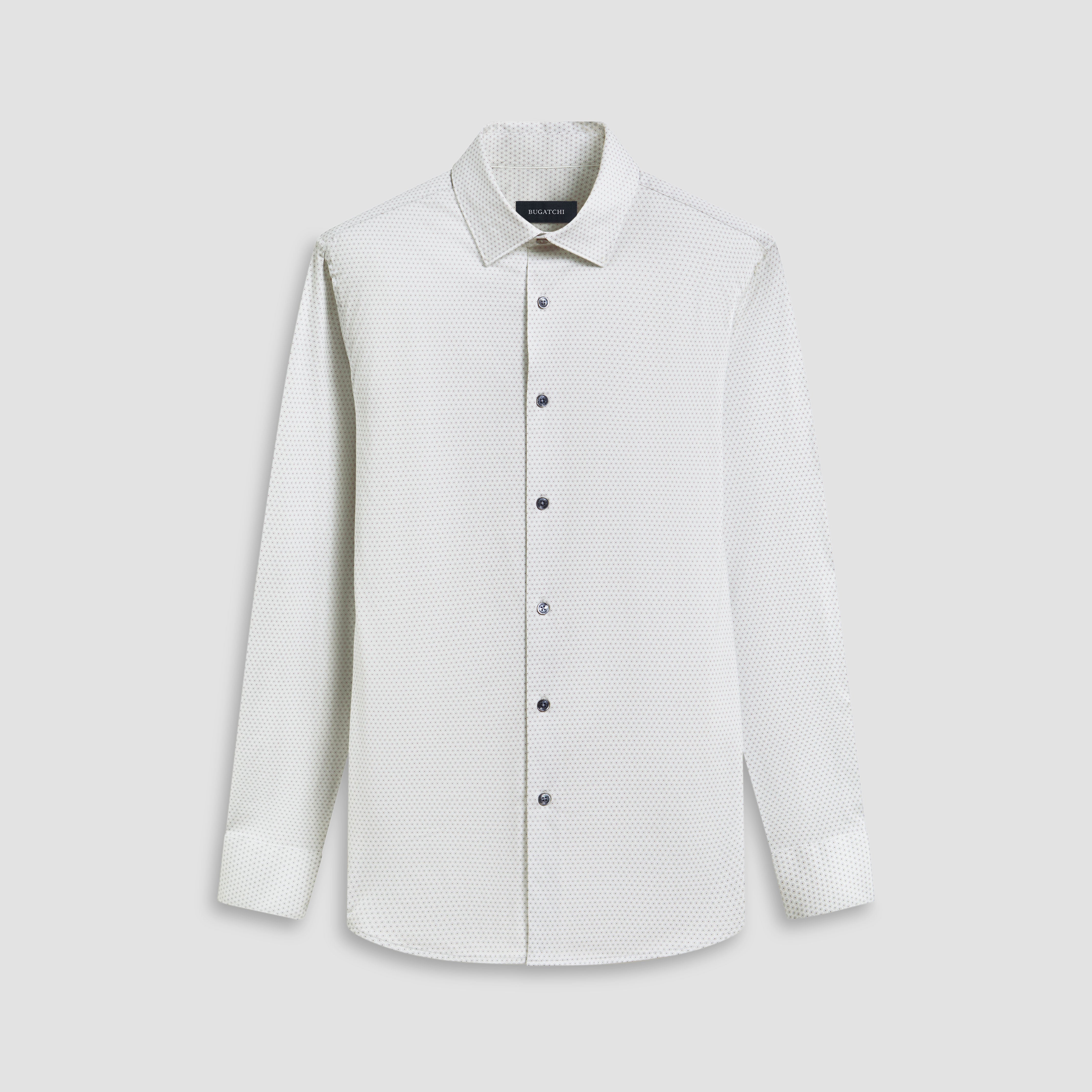James Geometric Print Cotton Shirt for Men - Stylish Casual Button Down Shirt for Office, Date Night & Everyday Wear