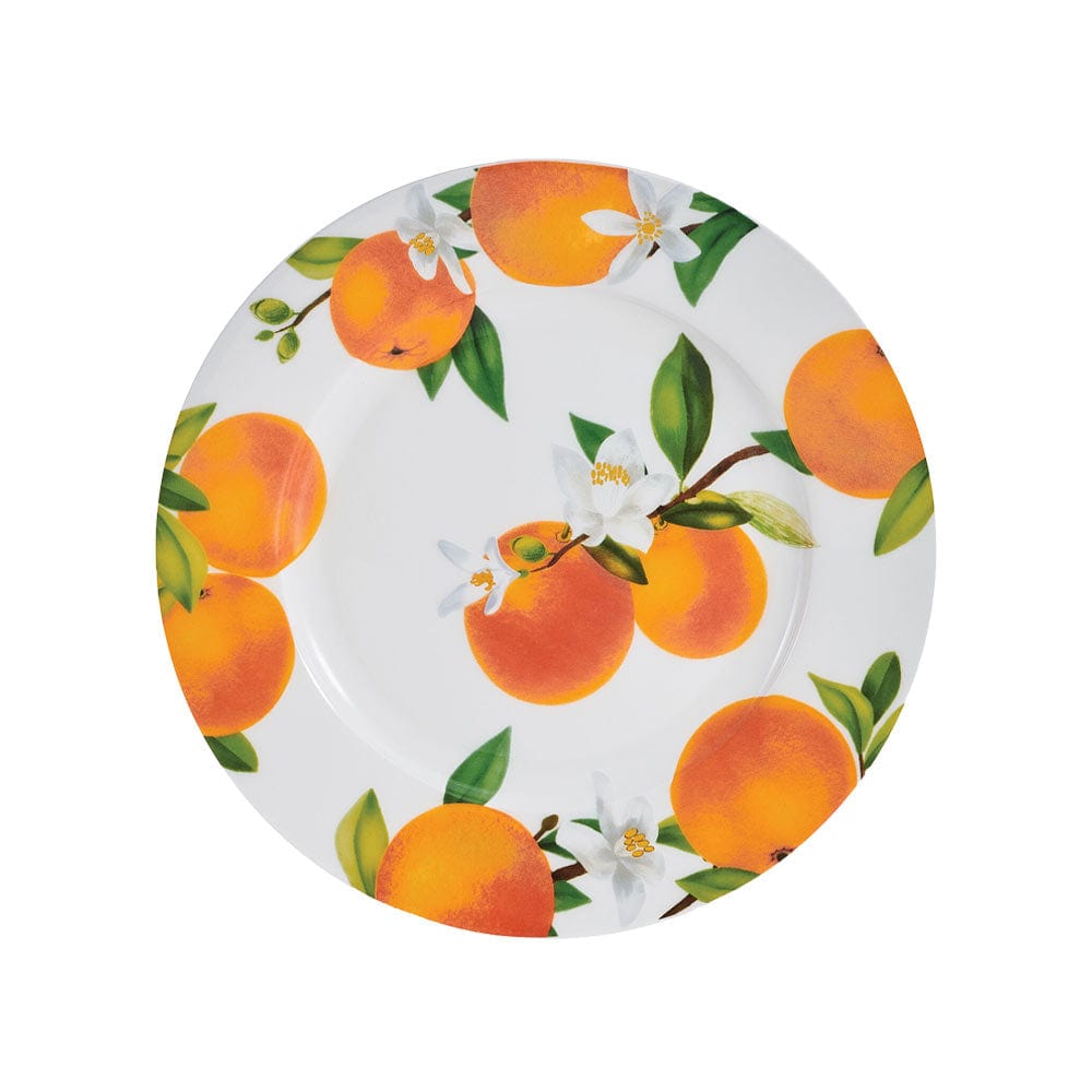 12-Piece Mandarin Dinnerware Set - Service for 4 - Elegant Porcelain Tableware for Family Dinners, Parties & Holiday Entertaining