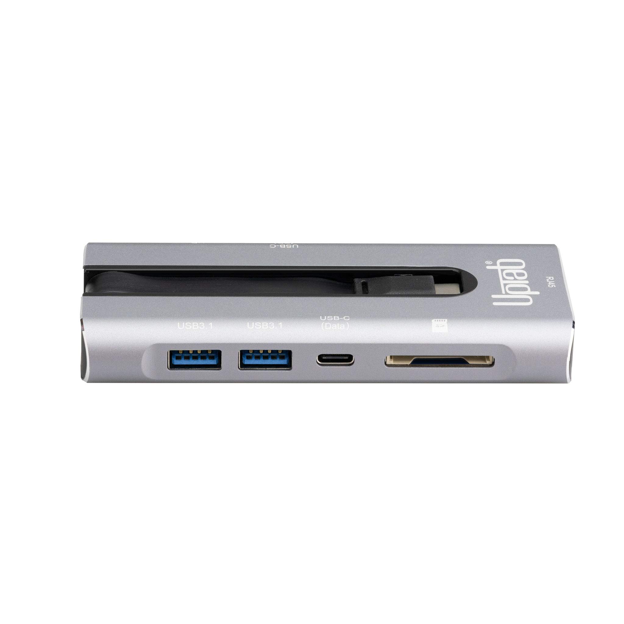 UPTab USB C Hub 10-in-1 with 4K 60Hz HDMI, 100W PD, USB 3.2 Gen 2 (10Gbps), SD/TF Card Reader - Compatible with MacBook Pro/Air, iPad Pro, iMac, Mac Mini - Perfect for Home Office, Gaming & Video Editing