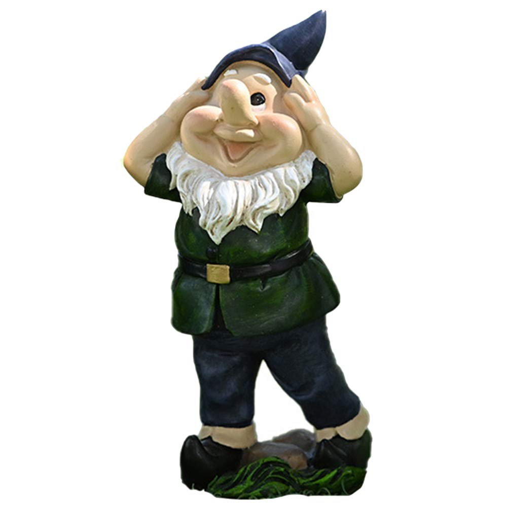 1pc Green Outdoor Garden Dwarf Figurine - Decorative Yard Ornament for Home, Party & Celebration | Perfect for Lawn, Patio, Wedding Decor & Gift Giving