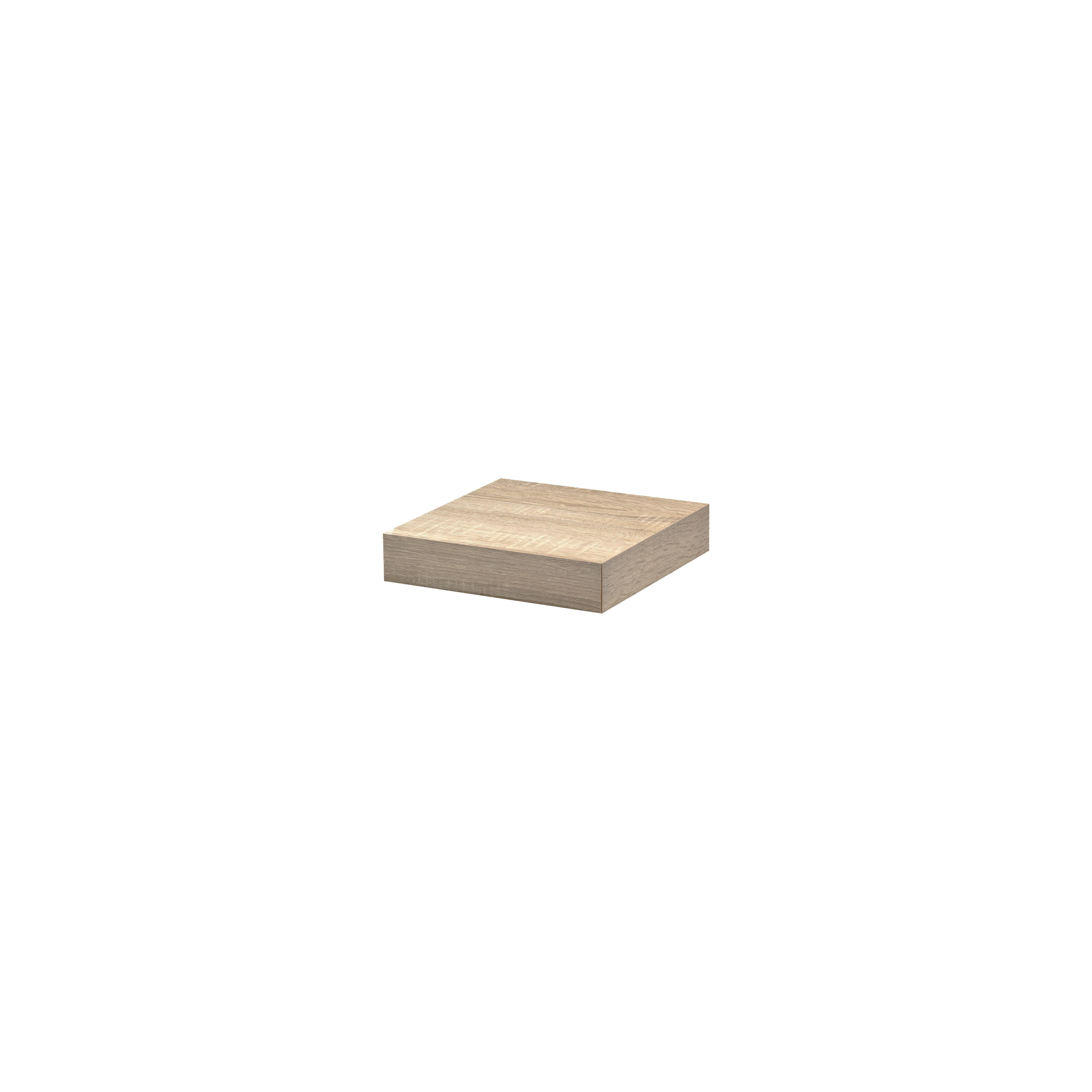 Modern Floating Shelf 2 Inch Thick - Wall Mounted Wood Shelves for Living Room, Bedroom, Kitchen - Perfect for Displaying Books, Photos & Decor