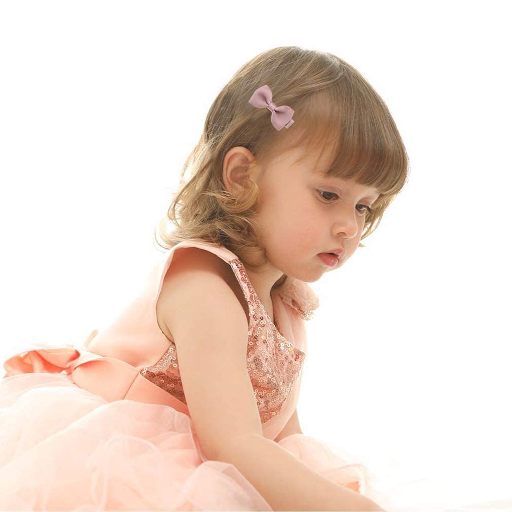 20PCS Baby Hair Clips for Girls - Soft Lined Toddler Barrettes & Small Hair Bows - Newborn Infant Hair Accessories (Perfect for Daily Wear, Parties & Special Occasions)