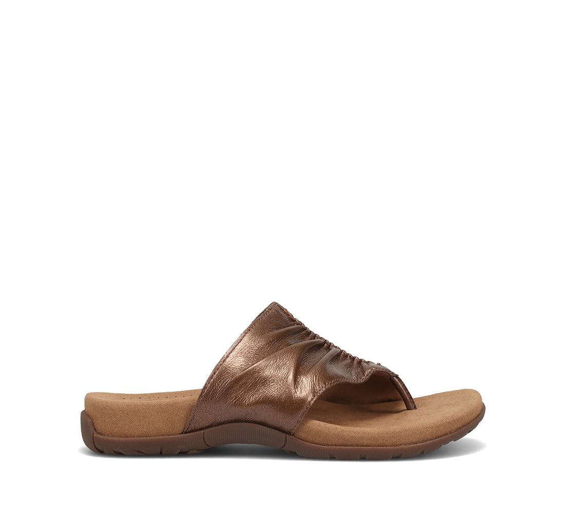 Taos Footwear Women's Gift 2 Sandal - Comfortable Leather Straps & Cushioned Footbed - Perfect for Summer, Beach & Casual Outings