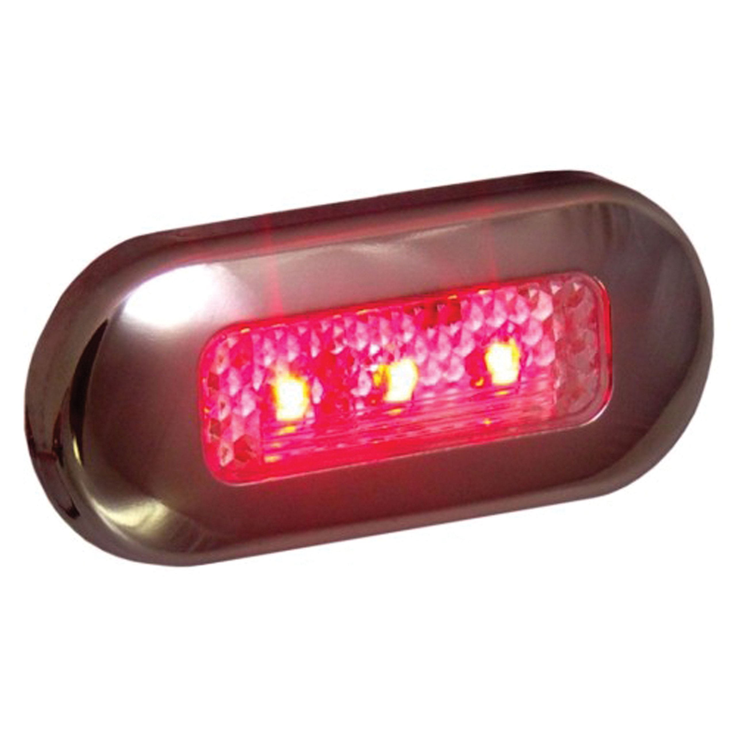 T-H Marine LED Oblong Courtesy Lights - Waterproof Boat Deck Lighting for Cabin, Cockpit, and Stairway Safety