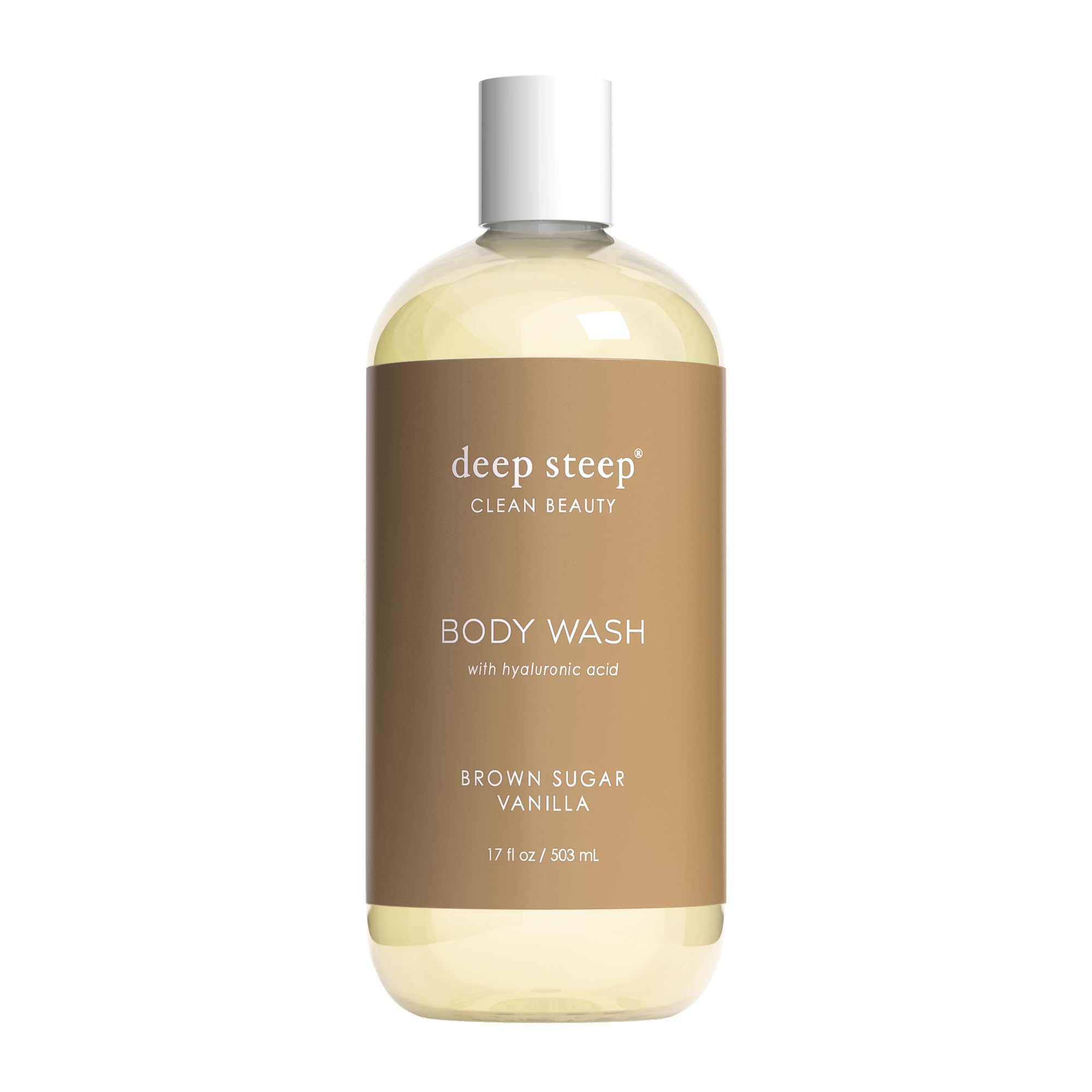 Deep Steep Moisturizing Body Wash - Brown Sugar Vanilla Scent, 17oz | Hydrating & Nourishing Shower Gel for Dry Skin | Perfect for Daily Relaxation & Self-Care Routine