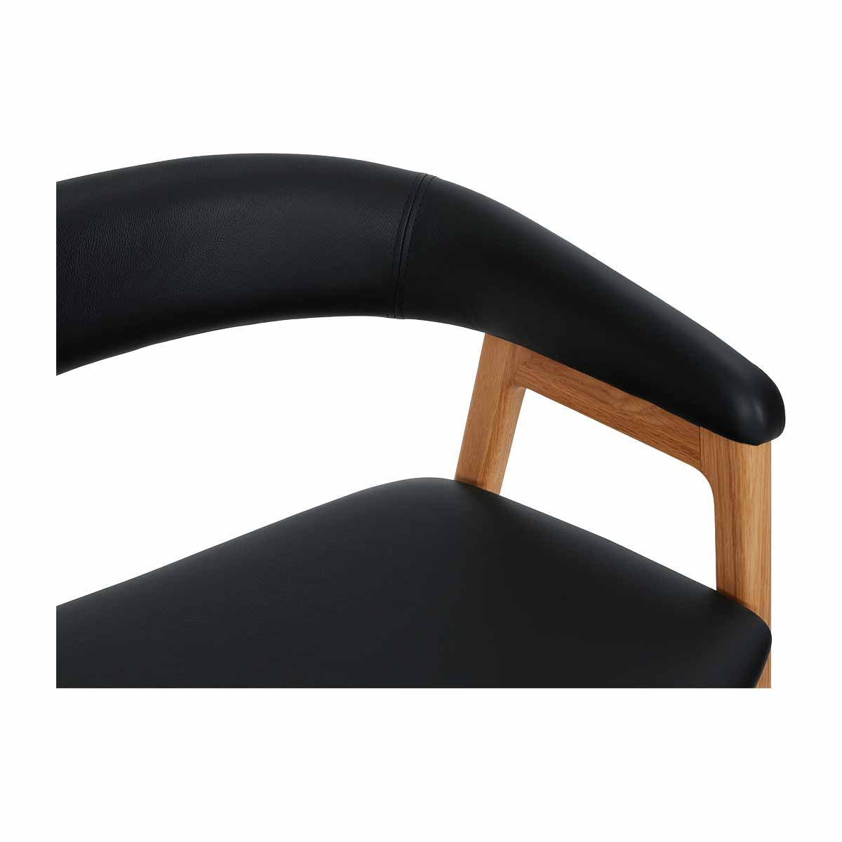 Concorde Leather Dining Arm Chair - Premium Genuine Leather Upholstered Dining Room Chair for Kitchen, Dining Table, and Home Decor - Comfortable & Stylish Seating for Family Meals and Entertaining Guests