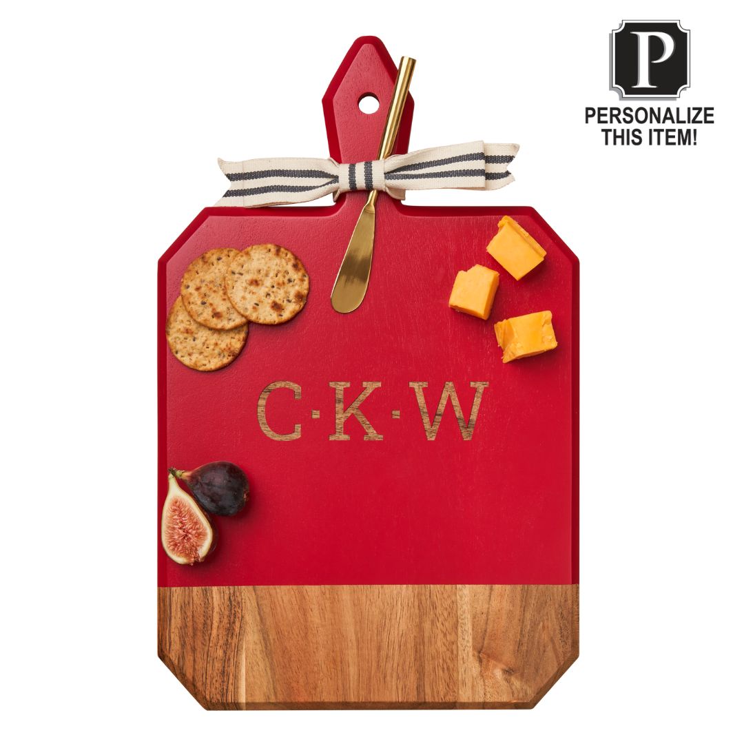Personalized Acacia Wood Heirloom Cutting Board with Handle - 16