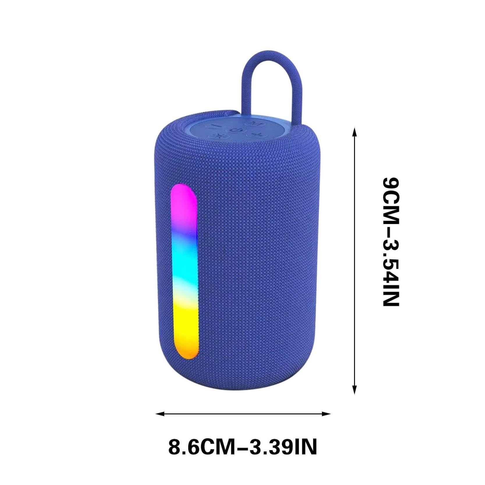 Portable Bluetooth Speaker with LED Light Show - Wireless Outdoor Speaker with Enhanced Bass, Loud Volume & Long Battery Life - Perfect for Travel, Sports, Parties & Camping (Purple)