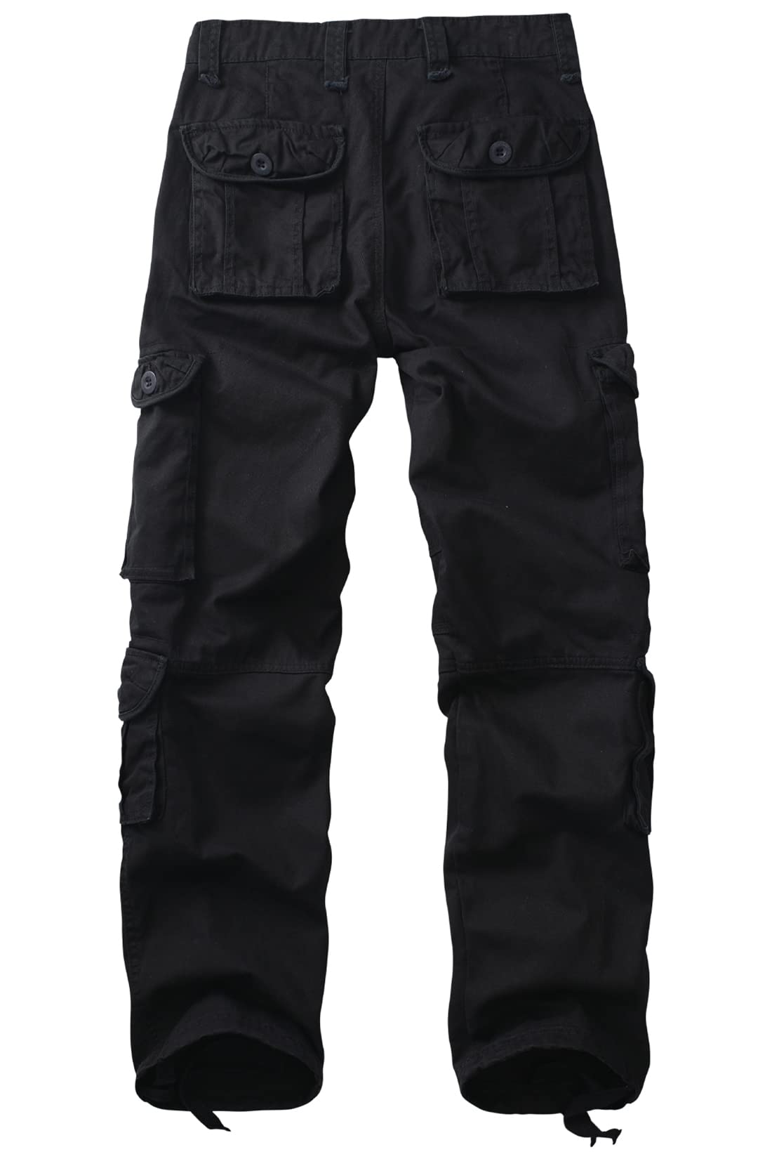 **Men's Cotton Casual Relaxed Fit Straight Leg Cargo Pants - 10 Pockets for Work, Hiking & Outdoor Activities | Durable Combat Pants for Everyday Wear**