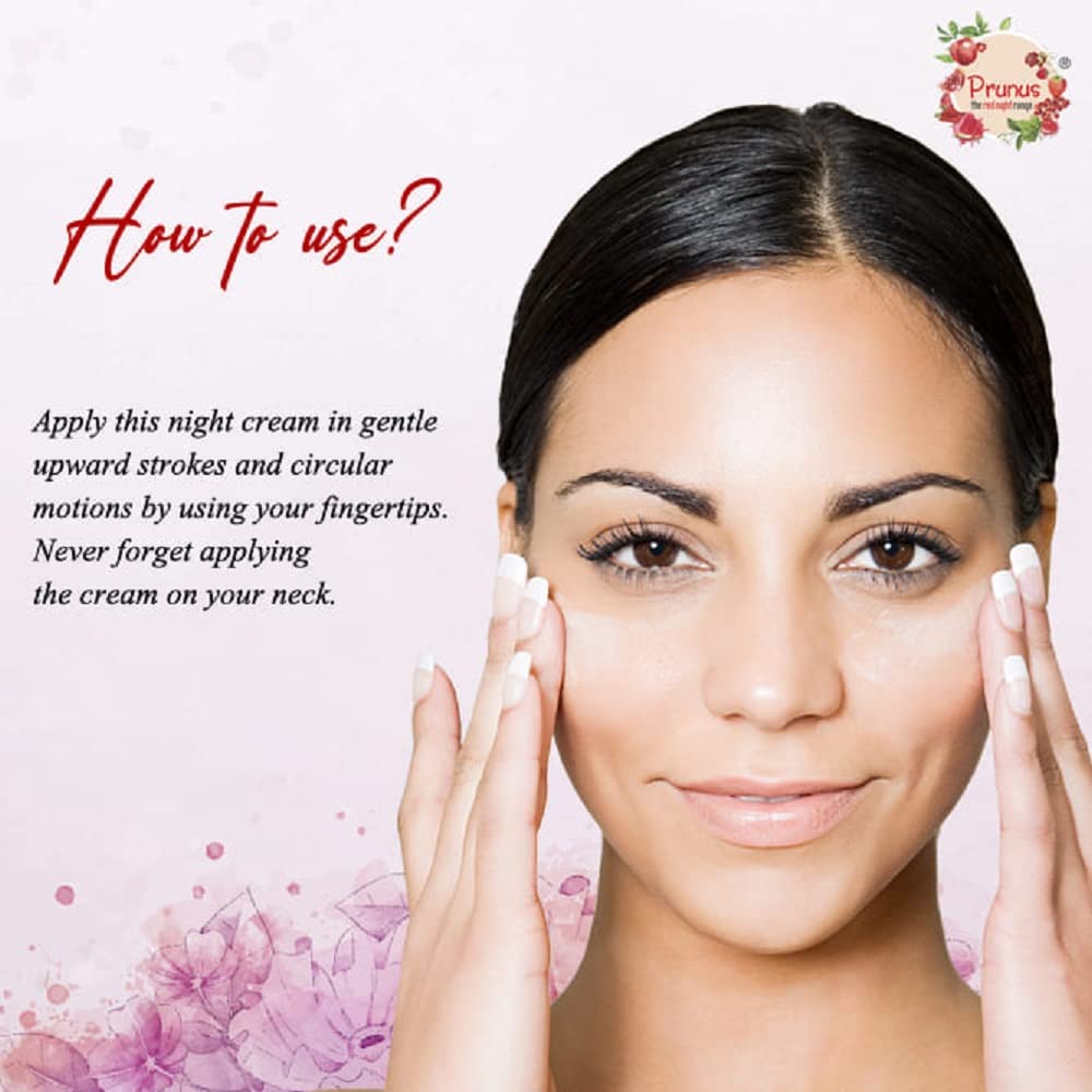 BEAUTYRELAY LONDON Prunus Plum Rose Night Treatment Cream with Shea Butter - Anti-Aging, Dark Spot Remover, Brightening Face Moisturizer for All Skin Types, 25g | Night Skincare Routine for Glowing, Youthful Skin