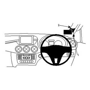 ClicOn No Holes Right Hand Dashboard Mount for Mercedes Benz B Class (2012-2019) - Perfect for GPS, Phone & Dash Cam Installation