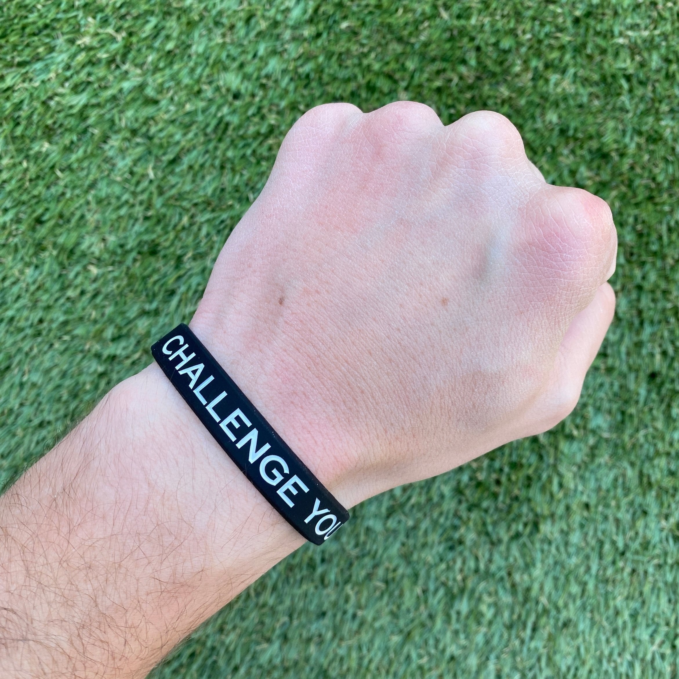 Challenge Your Limits Motivational Wristband - Inspirational Fitness & Sports Bracelet for Workouts, Running & Gym - Durable Silicone Wristband for Men & Women