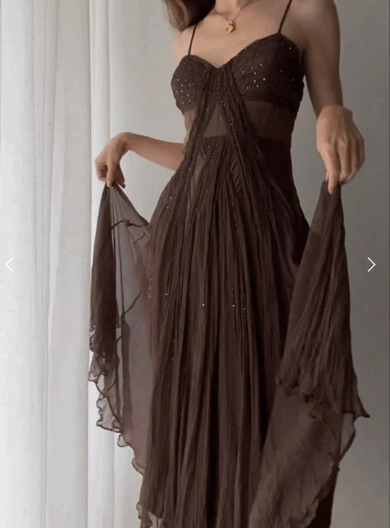 Elegant Brown Prom Dress for Women - Formal Evening Gown for Graduation & Homecoming - J3860 | Perfect for Dances, Weddings & Special Occasions