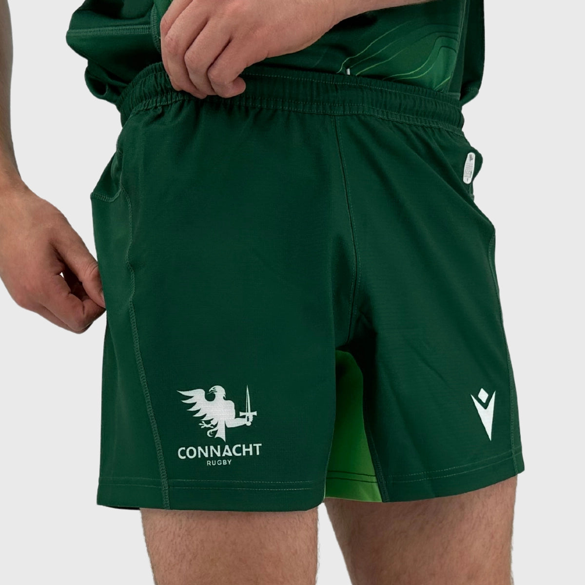 2024/25 Macron Connacht Home Rugby Shorts - Official Teamwear for Rugby Fans & Players - Perfect for Matches, Training & Casual Wear