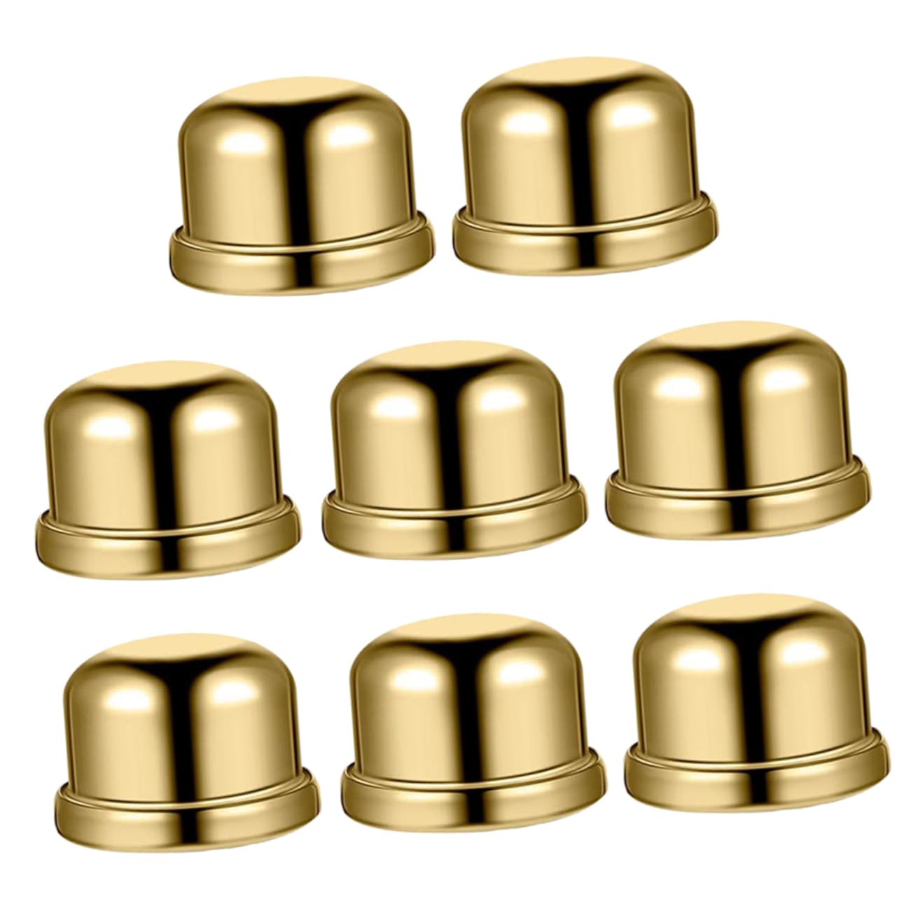 Yardenfun 8-Piece Horn Frame Decorative Lamp Finials Set - Metal Lamp Shade Holder, Screw Caps, Finial Decor Bracket for Table Lamps, Floor Lamps & Chandeliers - Perfect for Living Room, Bedroom & Office Lighting Decor