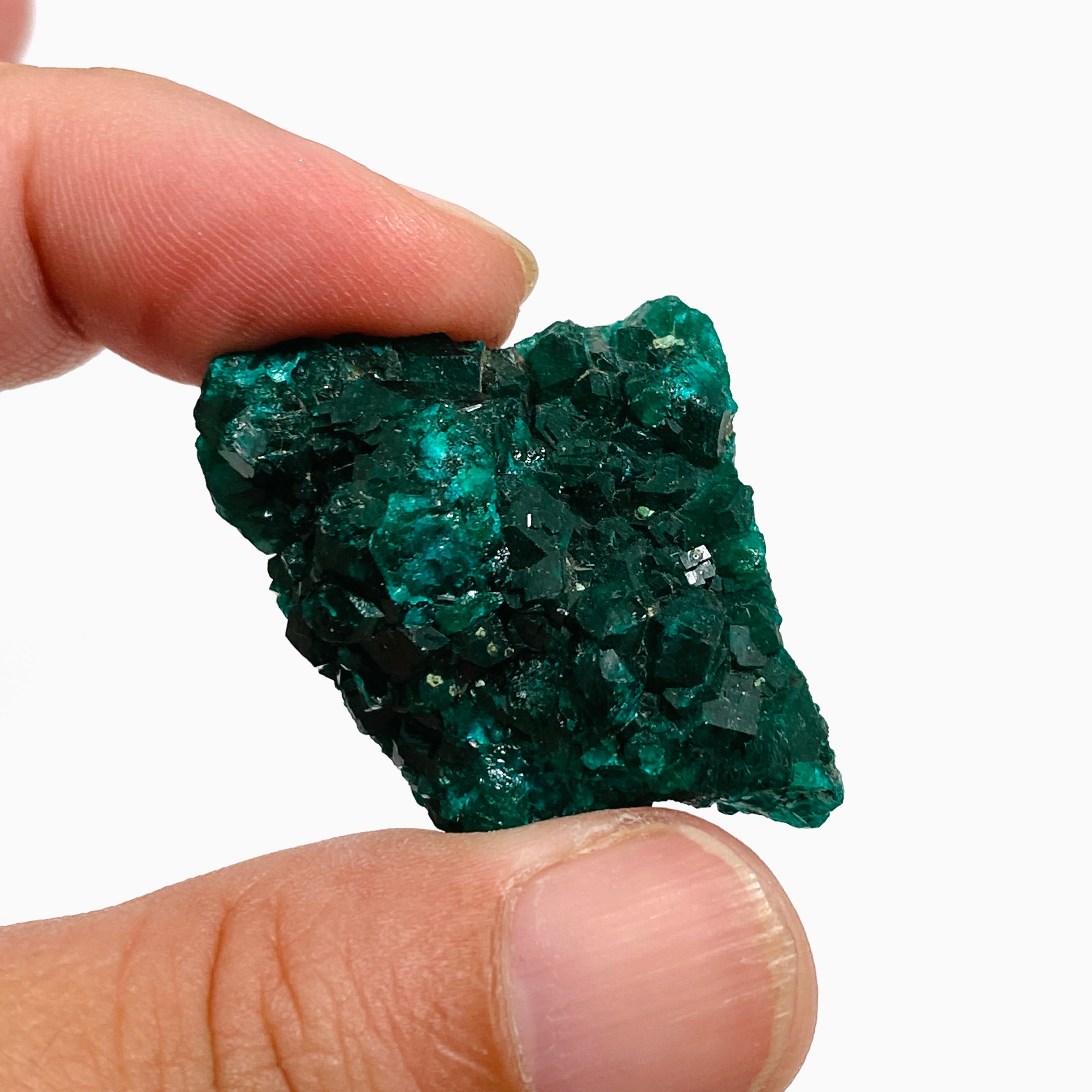 Natural Dioptase Crystal Specimen - DIOPS 06 | Rare Green Mineral Collection for Display, Healing & Meditation | Perfect for Home Decor, Gift & Crystal Enthusiasts
