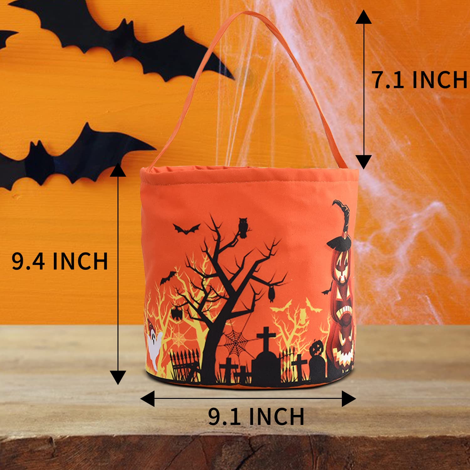 2PCS Halloween LED Light Candy Bucket - Reusable Pumpkin Trick or Treat Bags for Kids, Party Favors & Supplies | Perfect for Trick-or-Treating, Halloween Parties & Gift Baskets