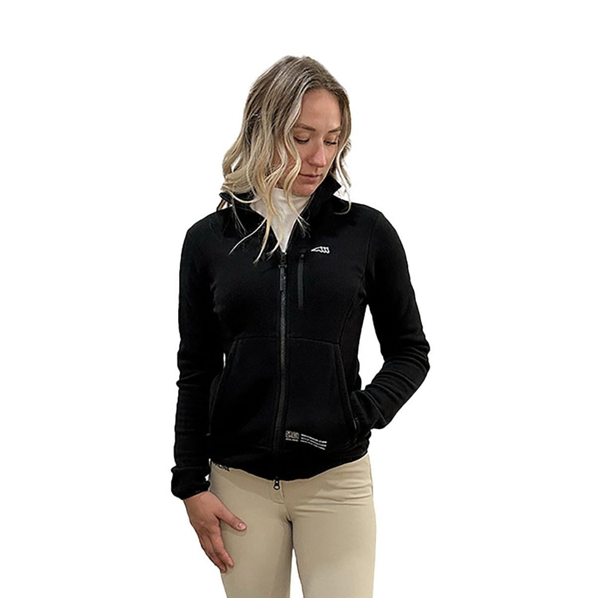 Equiline Women's Cunga Fleece Sweatshirt with Soft Fur Trim - Cozy Winter Pullover for Casual Outfits & Outdoor Activities